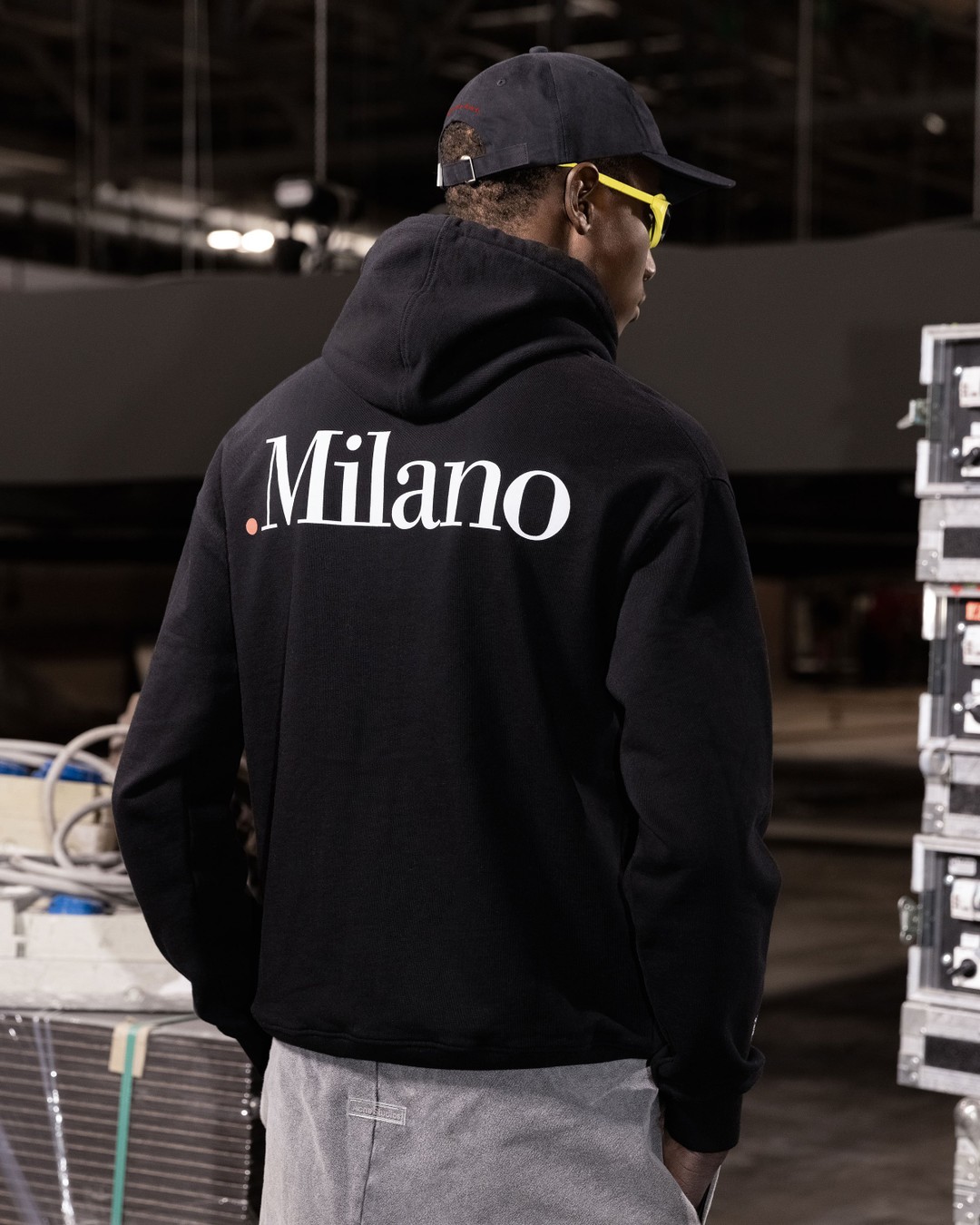 Black milano hoodie outlet