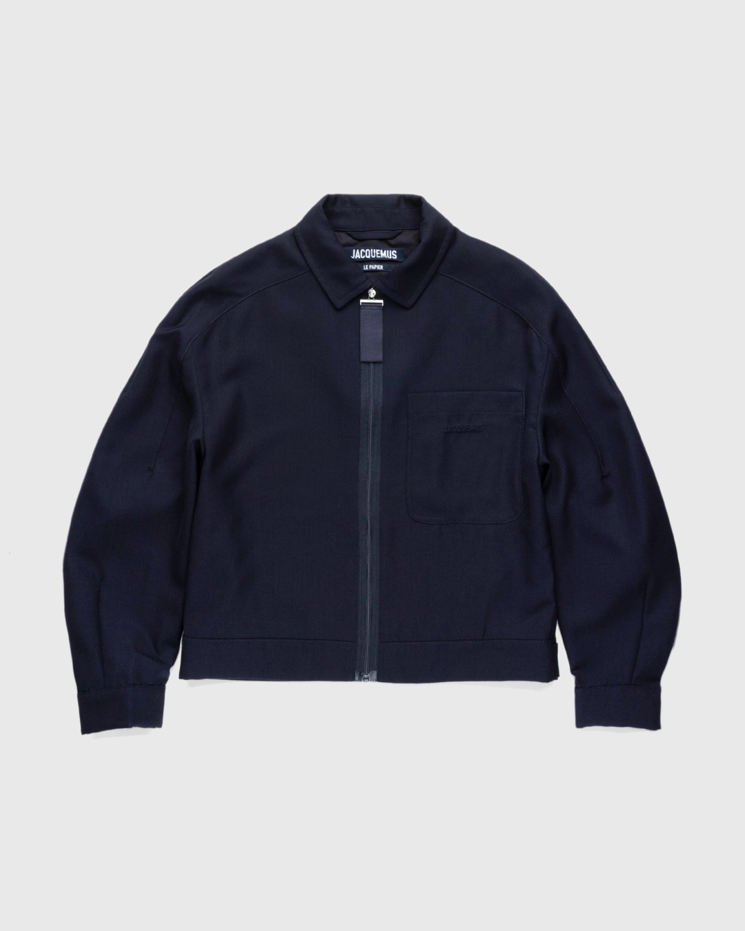 JACQUEMUS – Le Blouson Linu Navy - Outerwear - Blue - Image 1