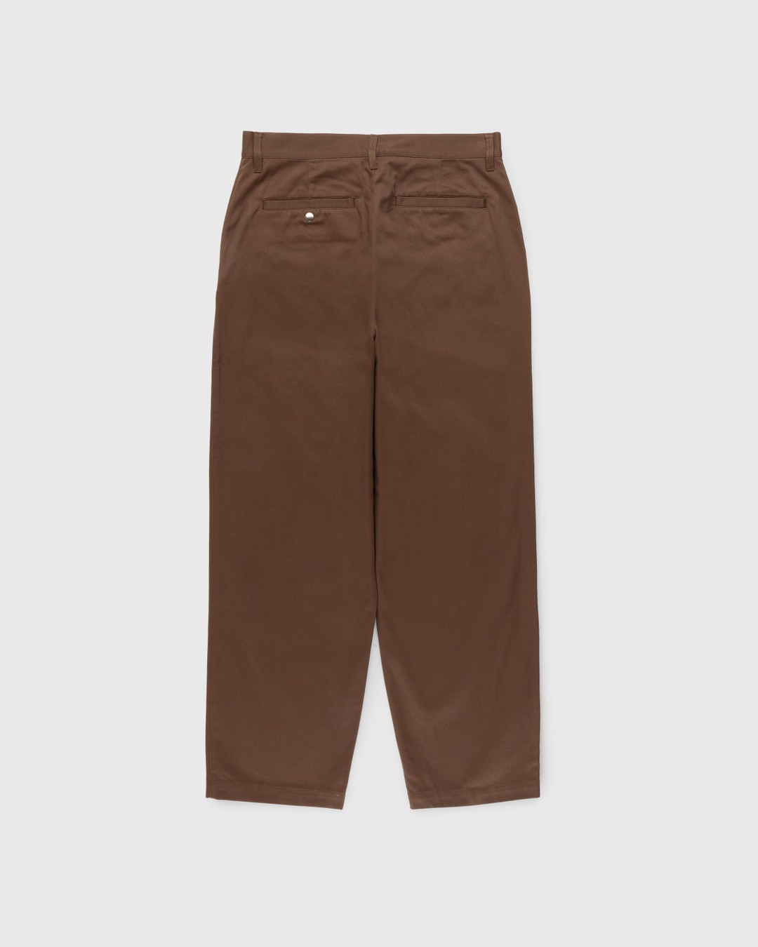Highsnobiety HS05 – Reverse Twill Baggy Trouser Brown - Pants - Brown - Image 2