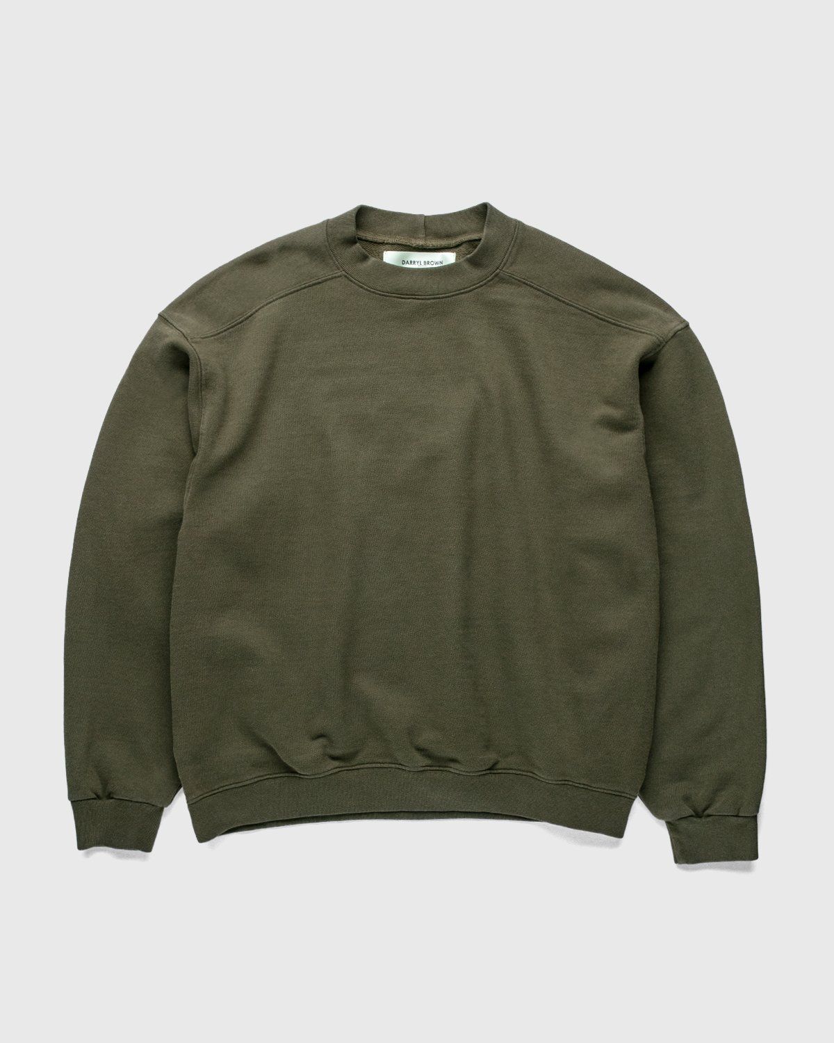 Darryl Brown – Crew Military Olive - Sweats - Green - Image 1