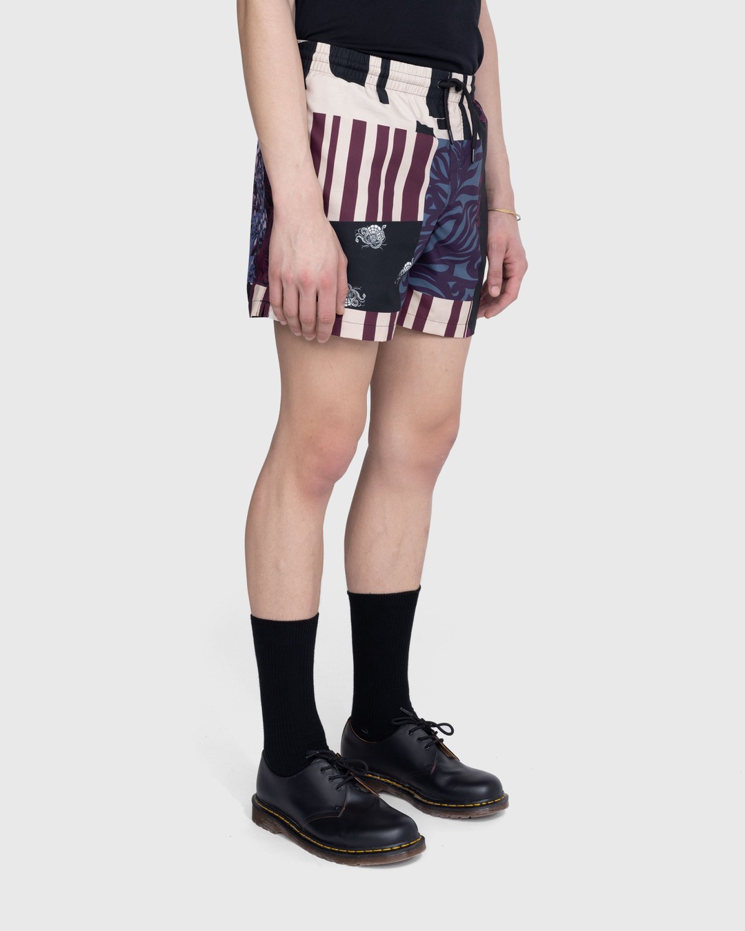 Dries van Noten – Phibbs Swim Shorts Dessin B - Swimwear - Red - Image 4