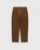 Wool Blend Elastic Pants Brown