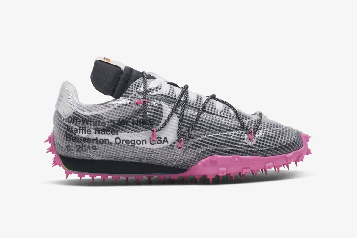 Off-White™ off white waffle racer pink x Nike Waffle Racer Pack: Here's Where to Buy Today