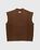 Boiled Cable Vest Brown