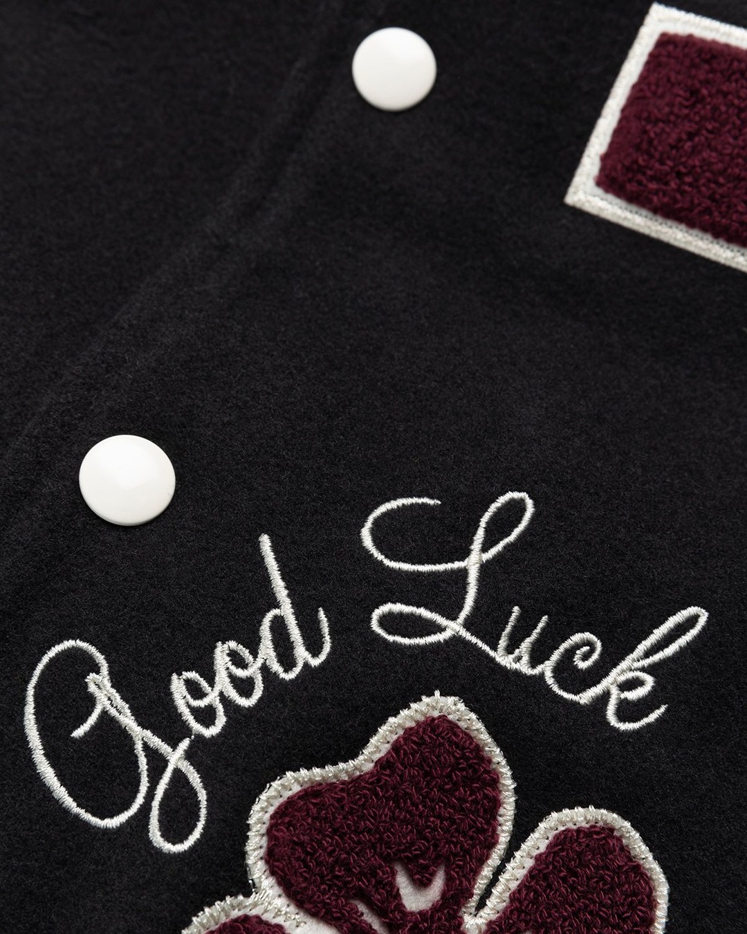 Patta – Lucky Charm Varsity Jacket Black - Outerwear - Black - Image 7