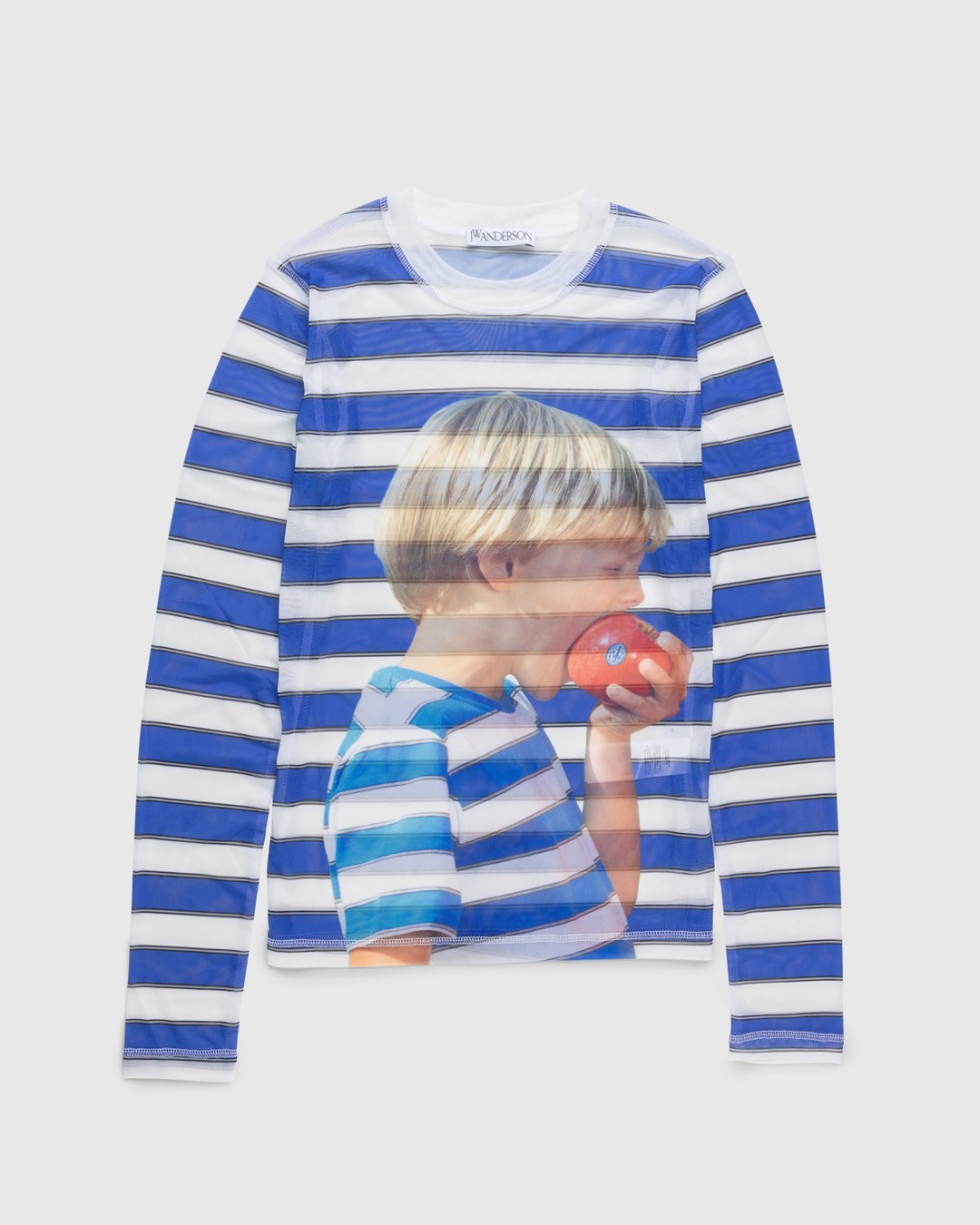 J.W. Anderson – Printed Underpinning Blue - Longsleeves - Blue - Image 1
