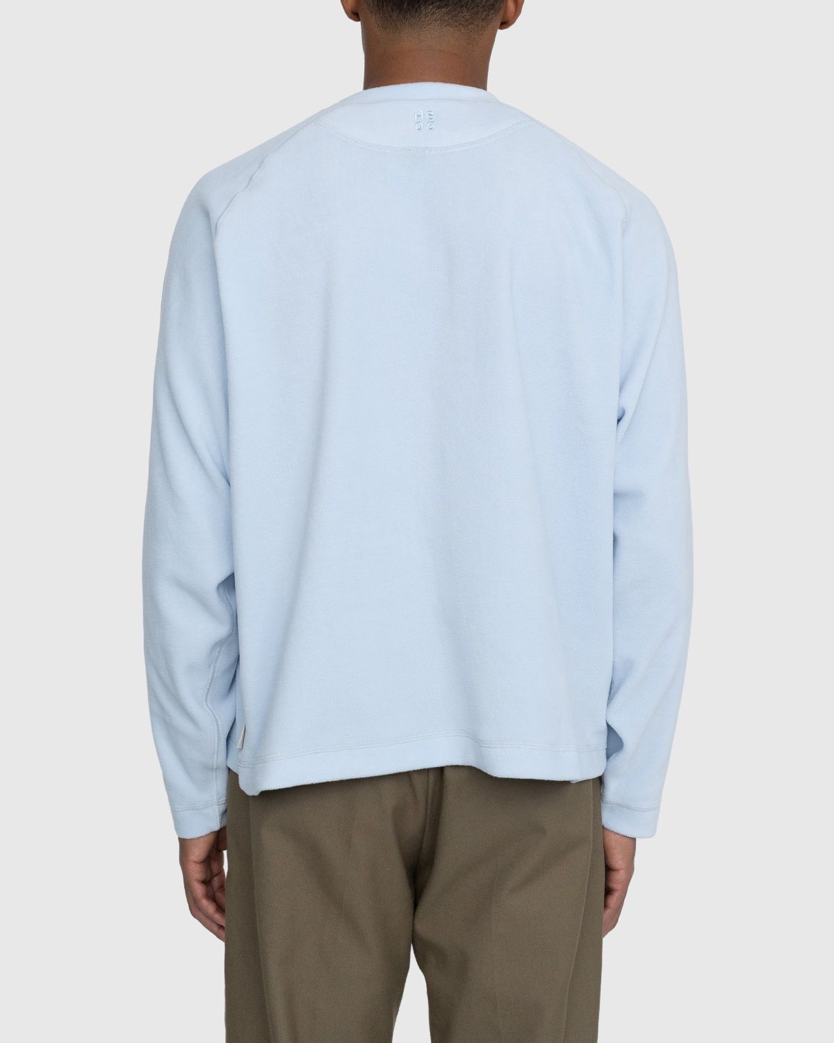Highsnobiety – Polar Fleece Raglan Sweater Baby Blue - Fleece - Blue - Image 4