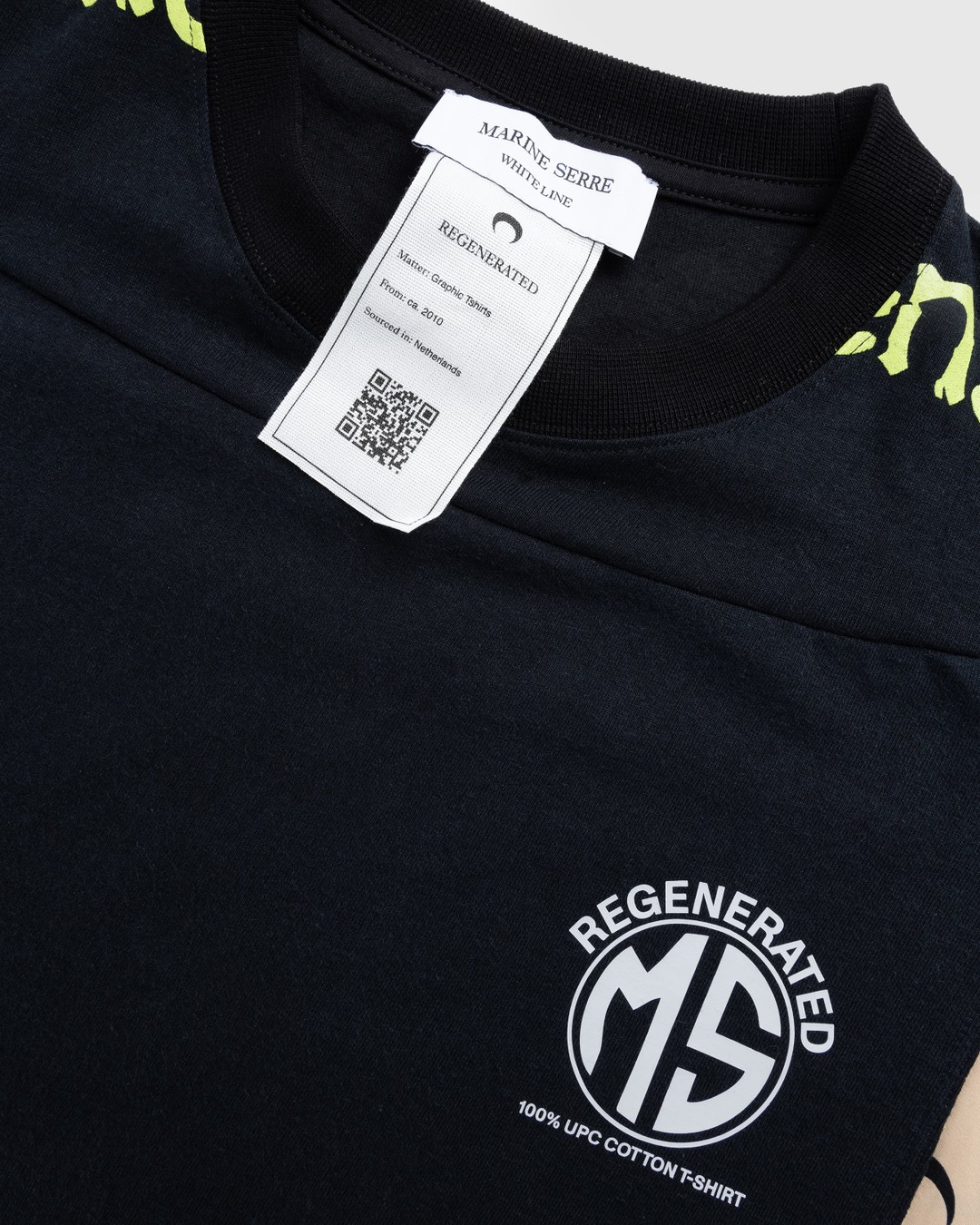Marine Serre – Regenerated Graphic T-Shirt Black - Tops - Black - Image 5
