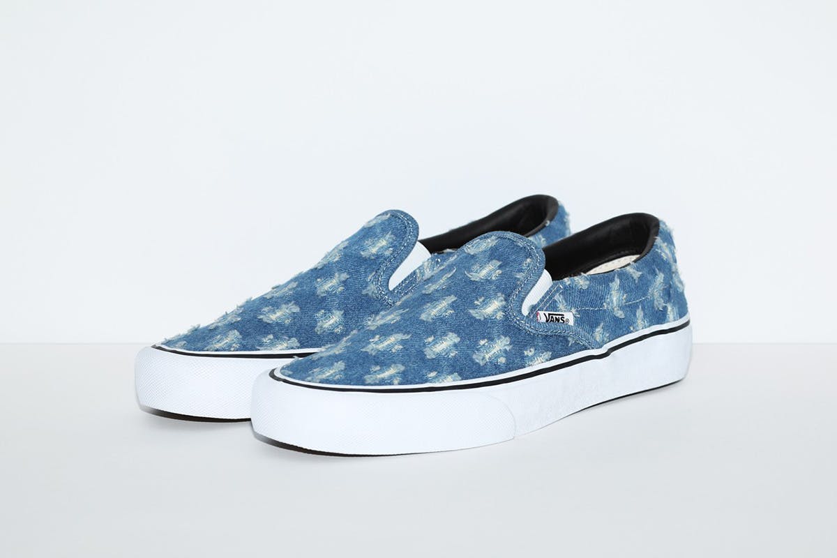 supreme x vans slip-on