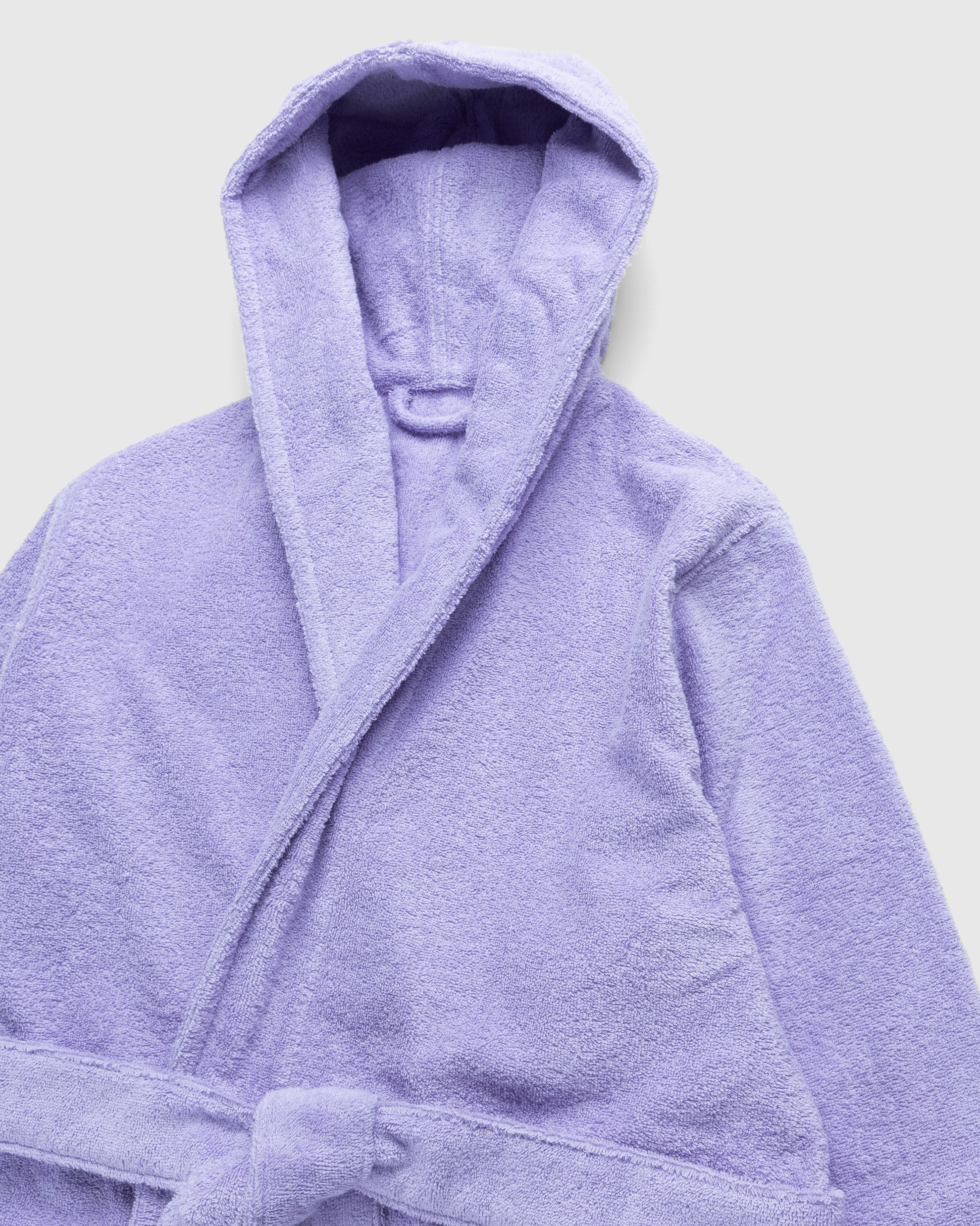 Tekla – Hooded Bathrobe Solid Lavender - Bathrobes - Purple - Image 4