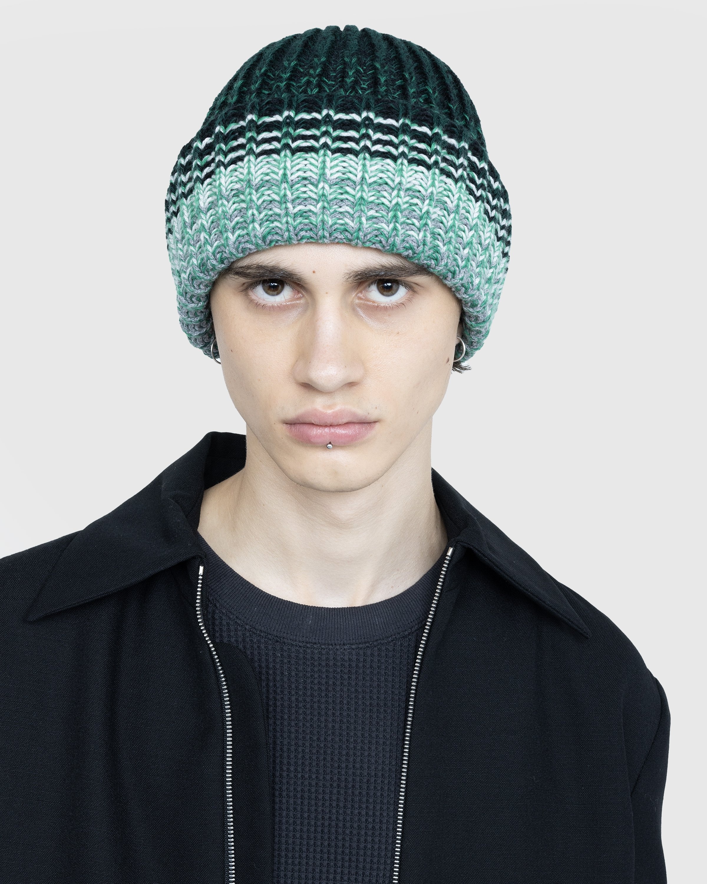 Missoni Wool Beanie Green Black White Highsnobiety Shop