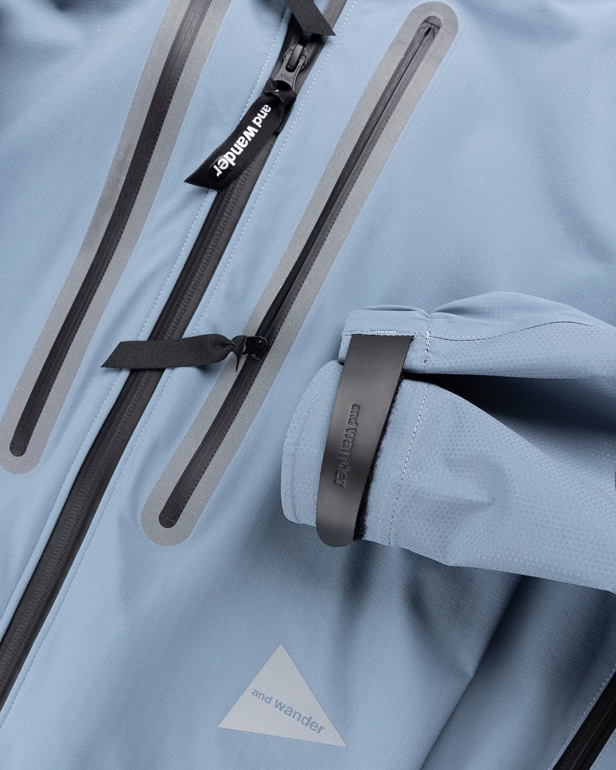 And Wander – Pertex Shield Rain Jacket Blue - Outerwear - Blue - Image 5