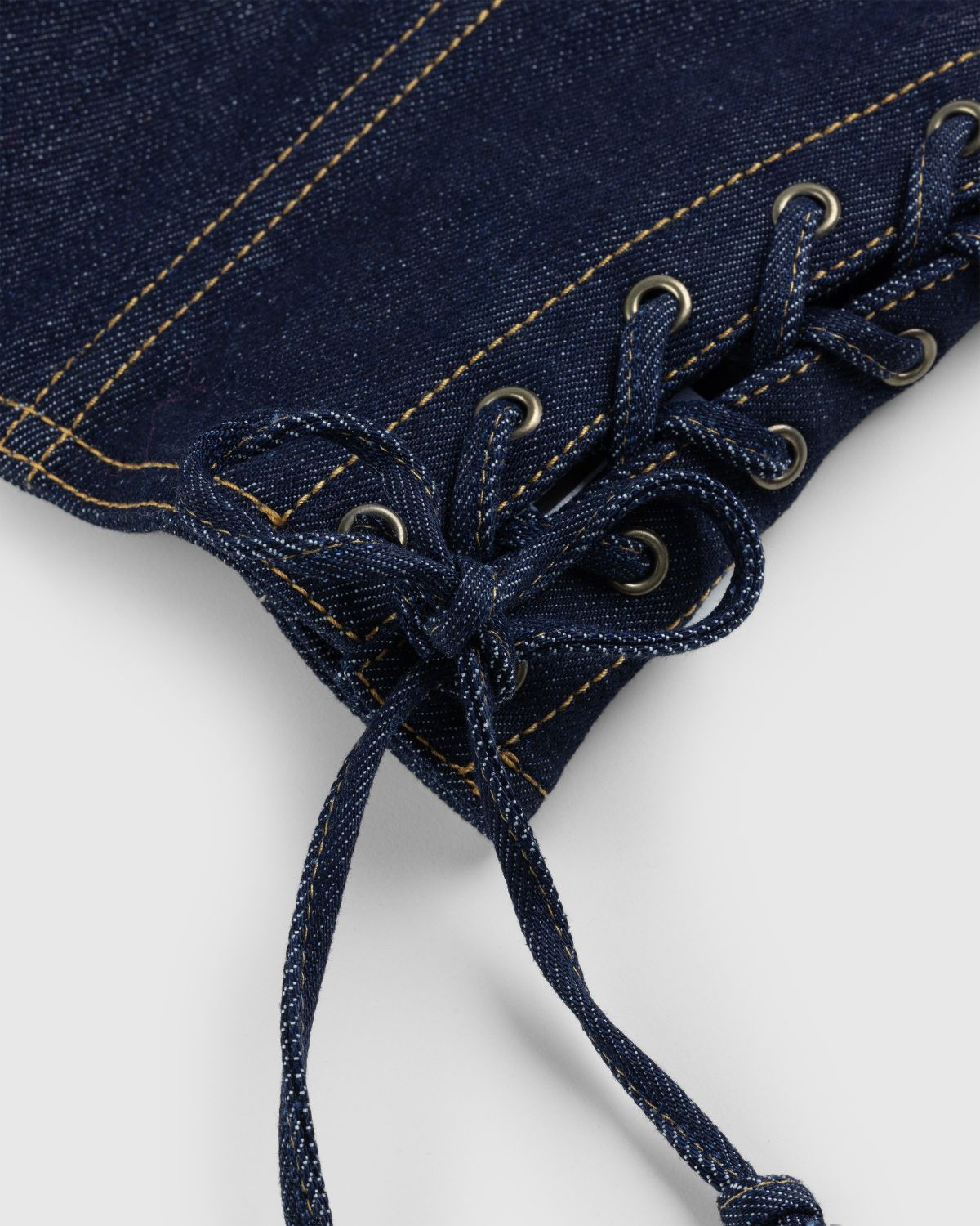 Jean Paul Gaultier – Topstitch Corset Indigo - Underwear - Blue - Image 4