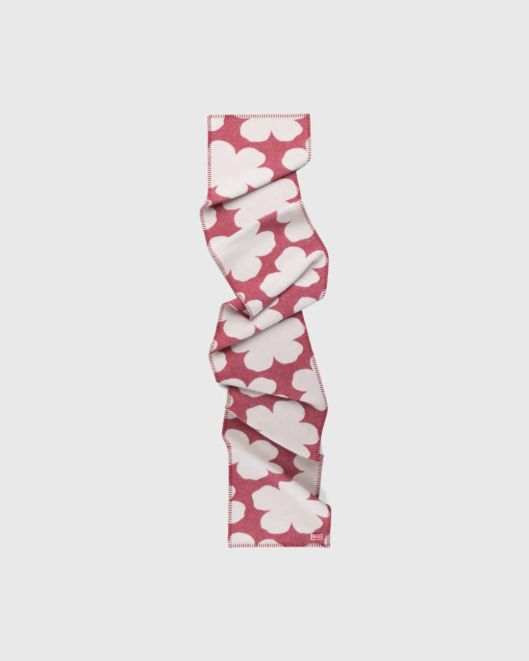 Kenzo – Flower Print Scarf Red - Scarves - Red - Image 1