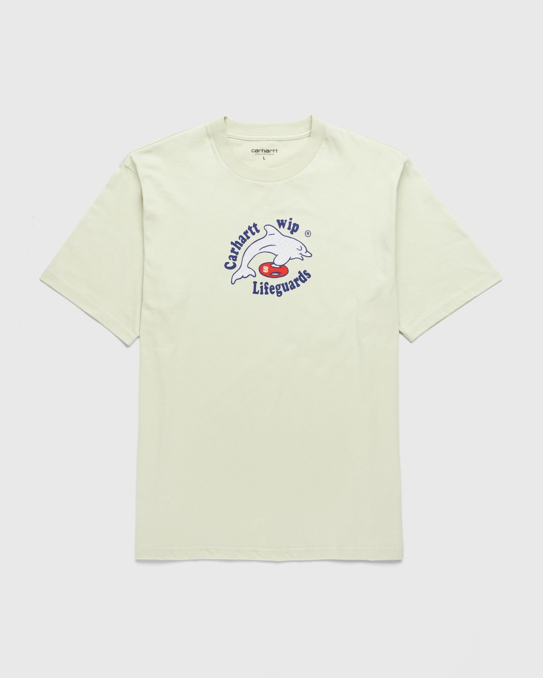 Carhartt WIP – Lifeguards T-Shirt Light Blue - Tops - White - Image 1