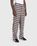 Bode – Shadow Plaid Side-Tie Trousers Brown - Pants - Brown - Image 3
