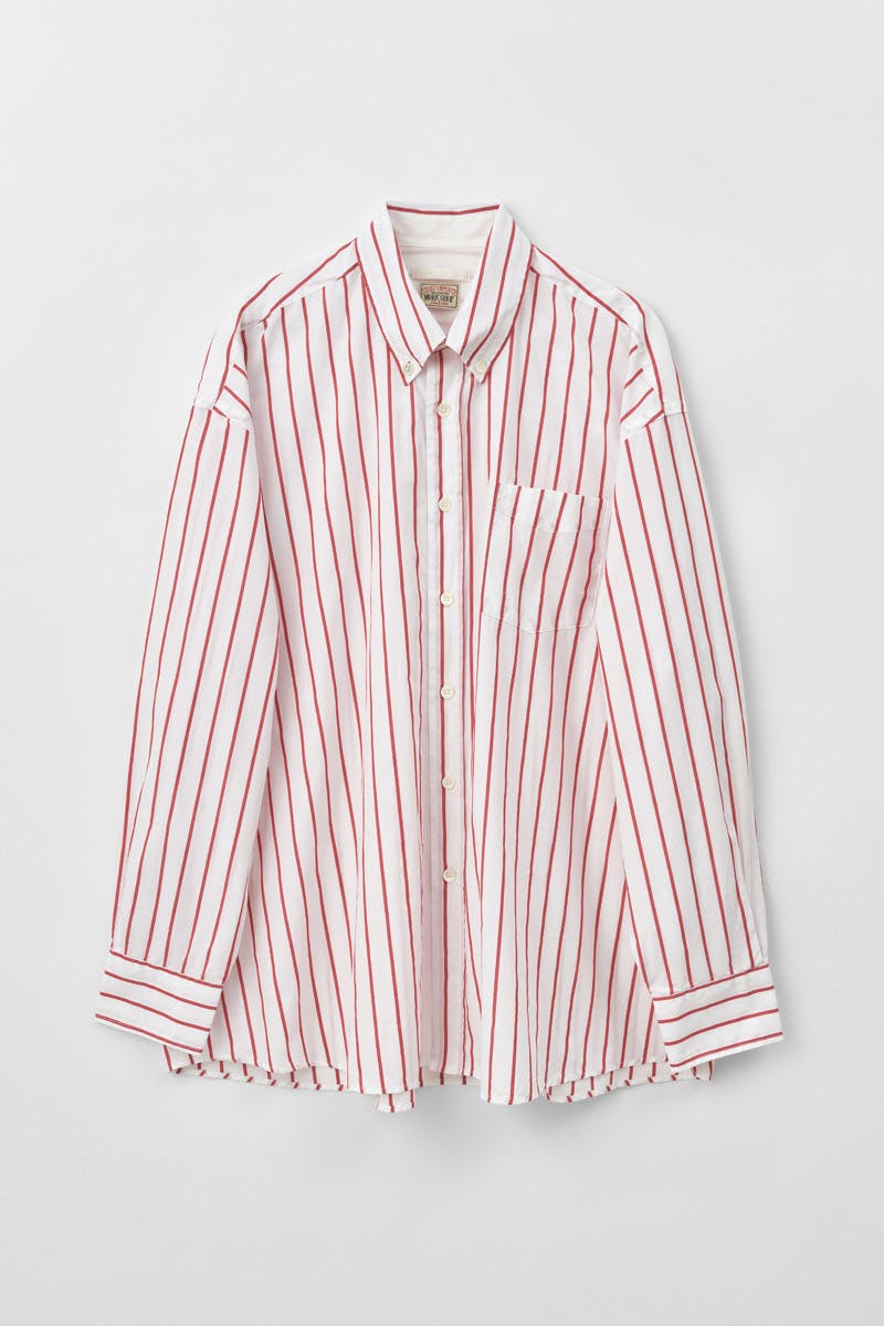 MS202BWRS_BORROWED BD SHIRT_WIDE RED STIPE