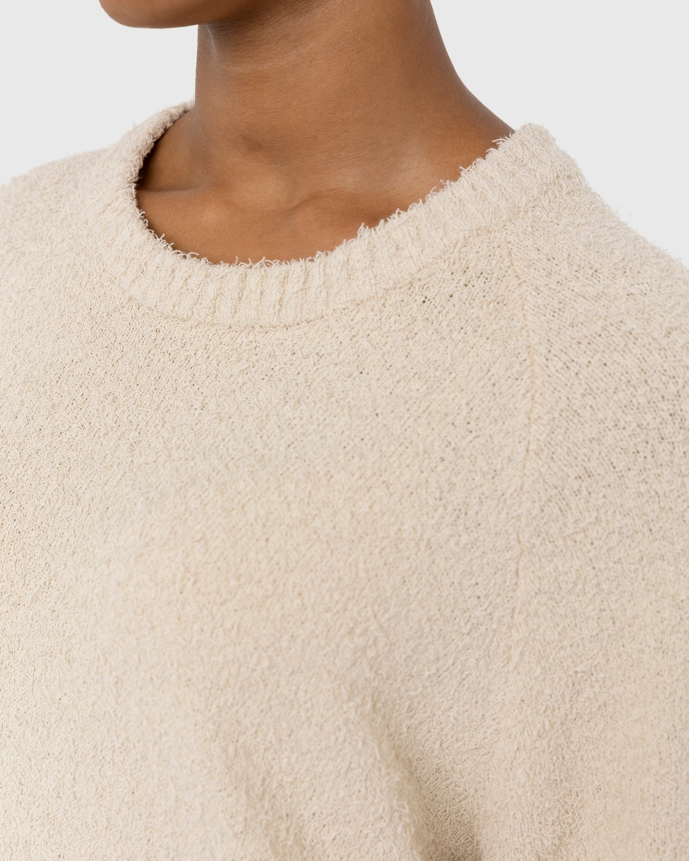 Highsnobiety – Raglan Crewneck Sweater Beige - Knitwear - Beige - Image 6
