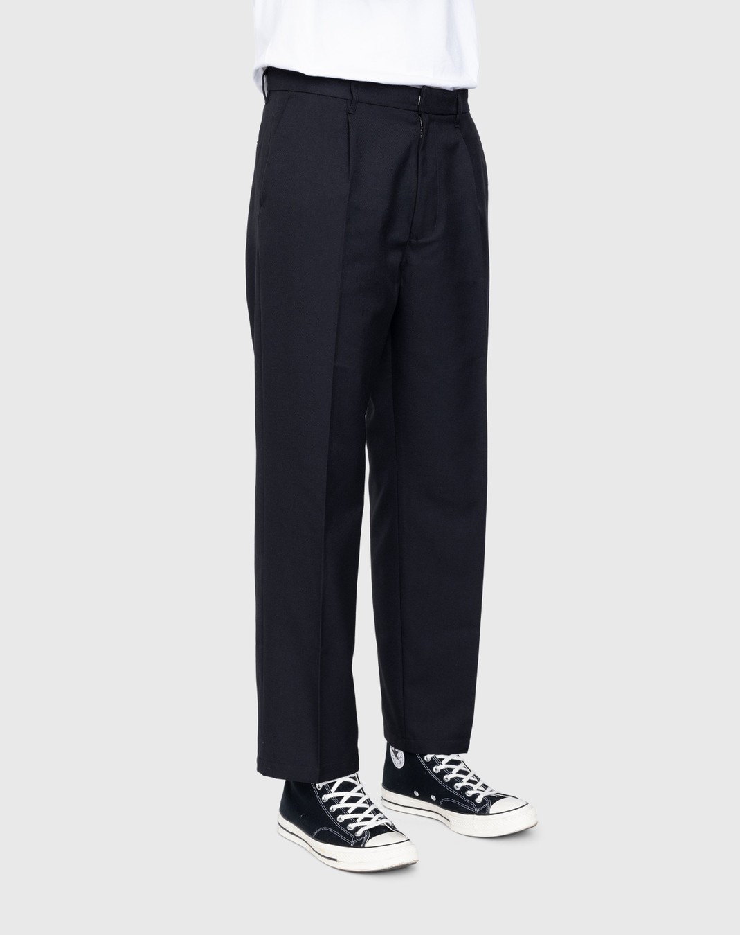 Highsnobiety – Heavy Wool Dress Pants Black - Pants - Black - Image 4