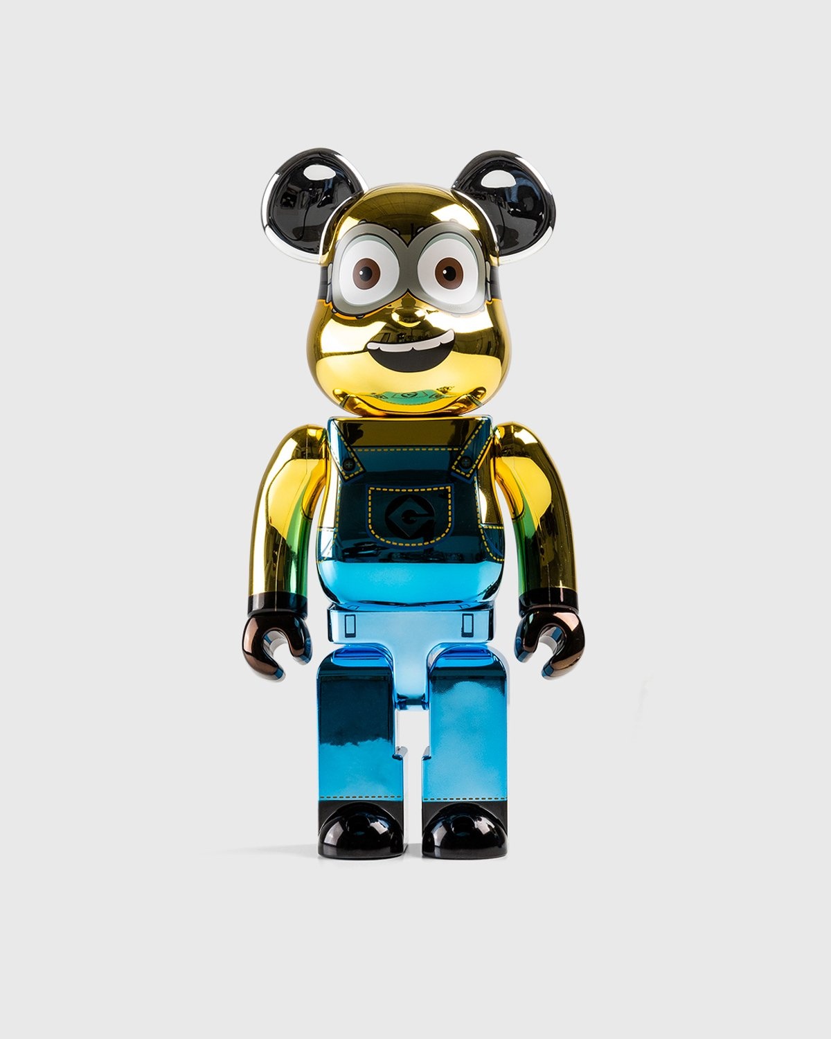 Medicom – Be@rbrick Minions Dave Chrome Version 1000% Multi - Toys - Multi - Image 1