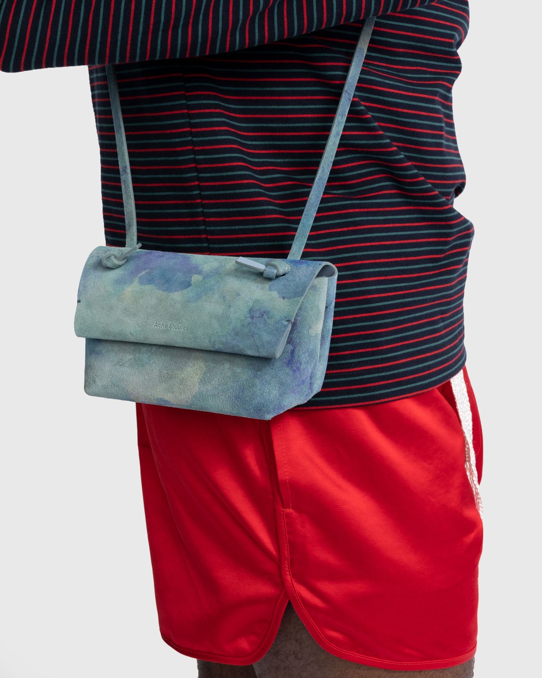 Acne Studios – Cloud Print Mini Shoulder Bag Blue - Wallets - Blue - Image 5