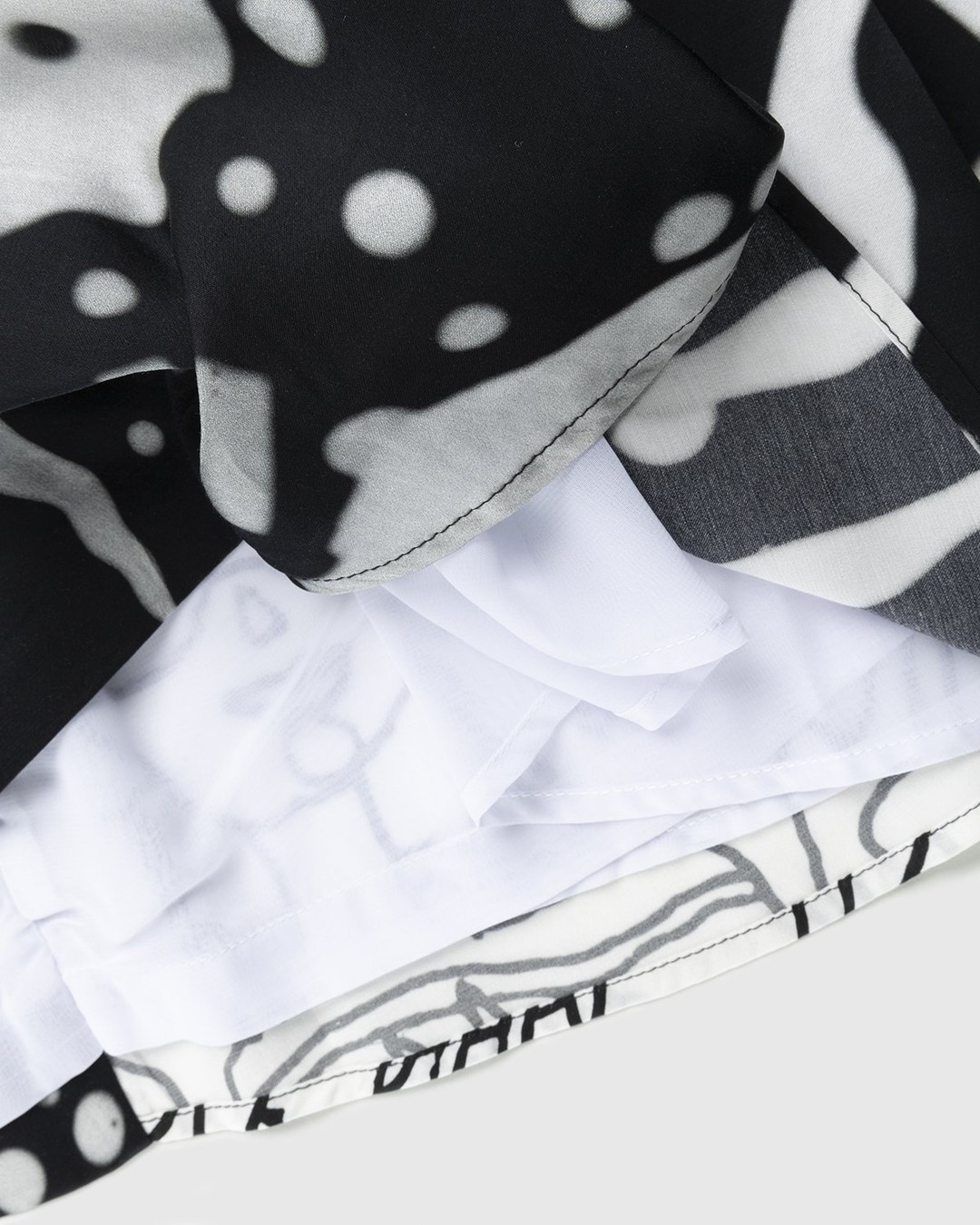 Honey Fucking Dijon x Steven Arnold – Drapy Satin Asymmetrical Woven Skirt - Skirts - White - Image 4