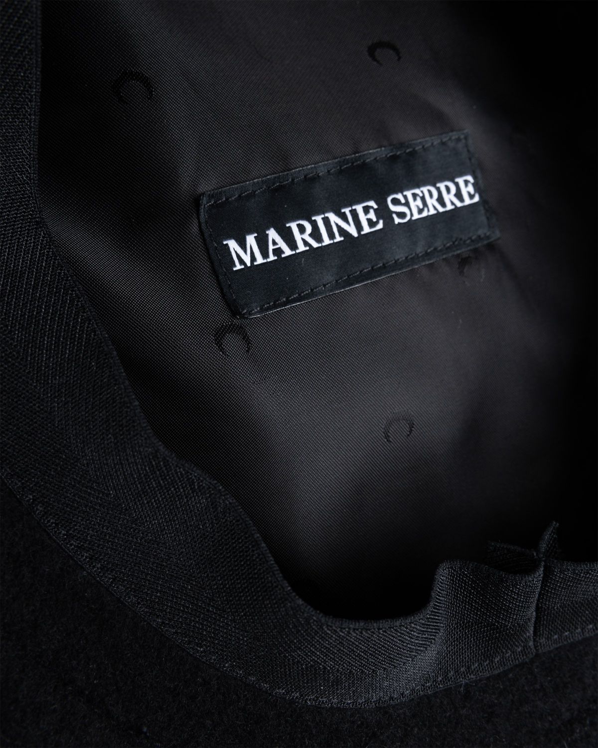 Marine Serre – Embroidered French Beret Black | Highsnobiety Shop