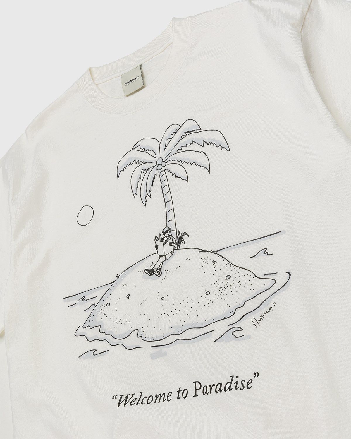 Highsnobiety – Paradise Cartoon T-Shirt White - Tops - White - Image 3