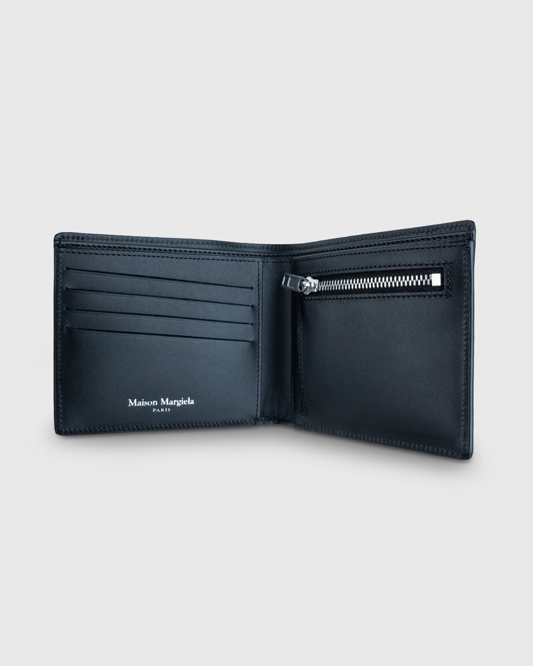 Maison Margiela – Leather Wallet Black - Wallets - Black - Image 3