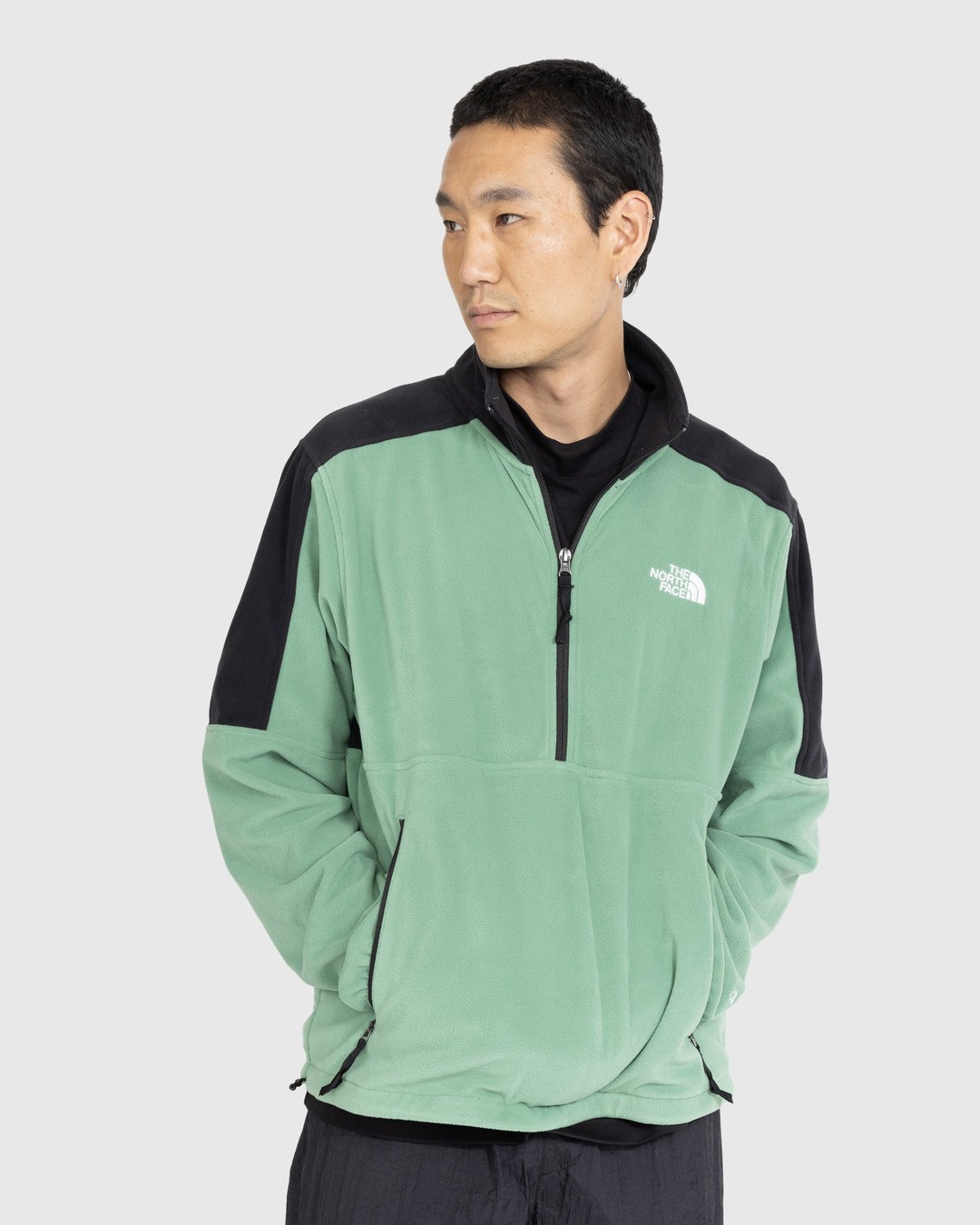 The North Face – TNF Polartec 100 Quarter-Zip Deep Grass Green - Fleece - Green - Image 2