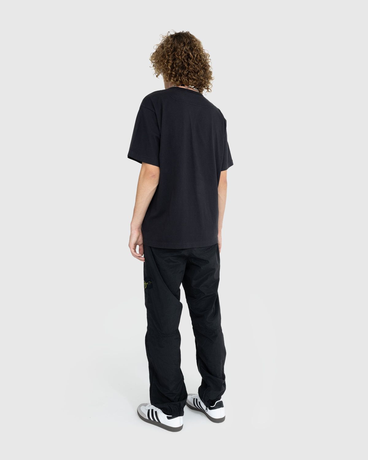 Stone Island – Garment-Dyed Logo T-Shirt Black - T-shirts - Black - Image 4