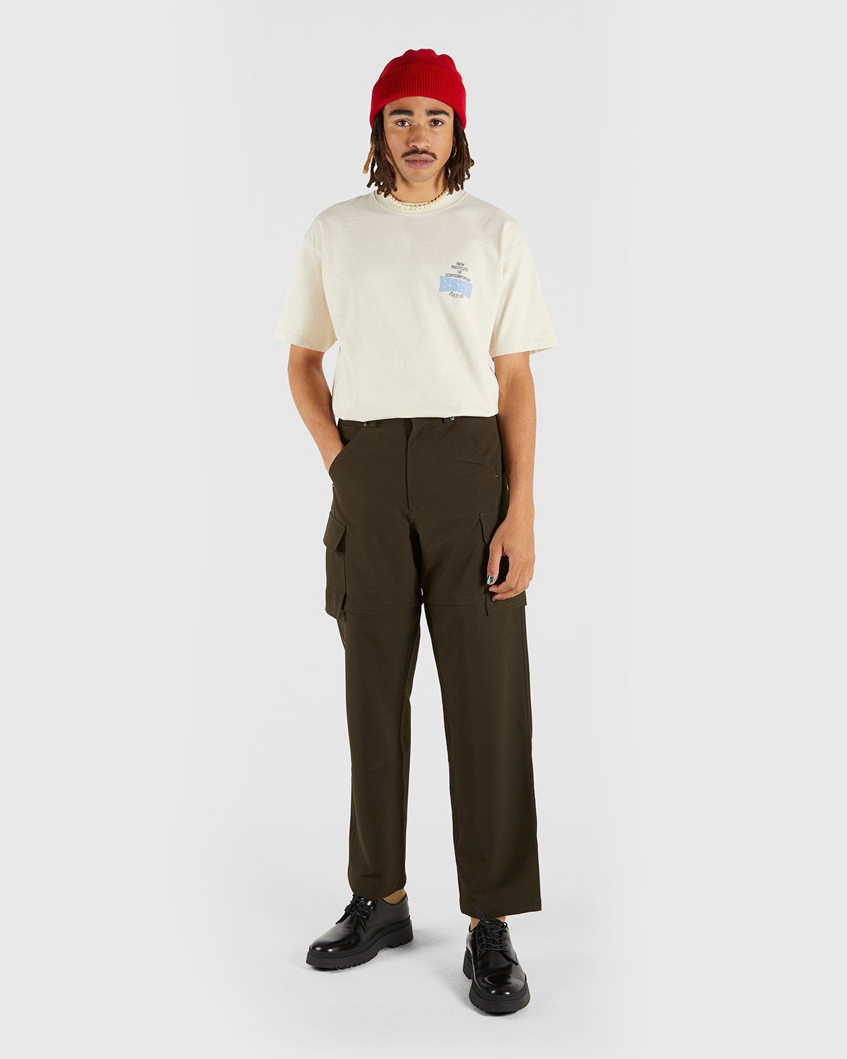 Highsnobiety – Werkstatt T-Shirt Eggshell - Tops - Beige - Image 5
