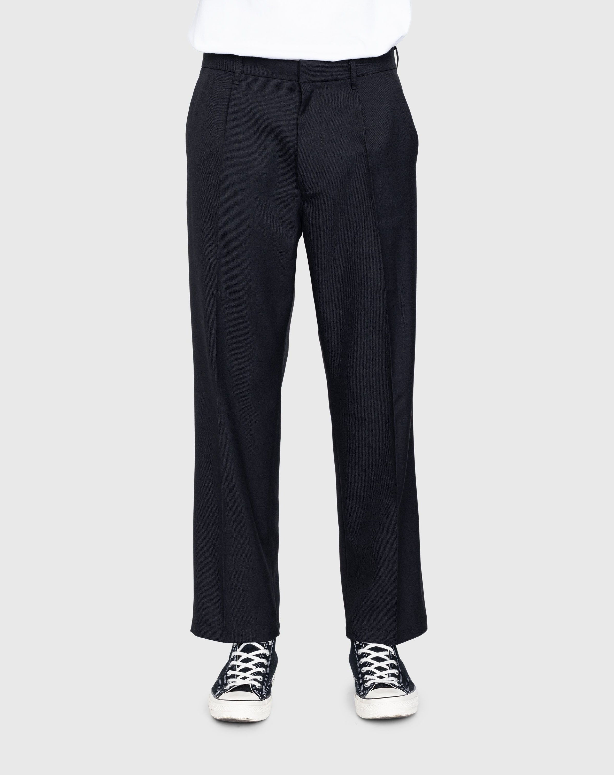 Highsnobiety – Heavy Wool Dress Pants Black - Pants - Black - Image 2