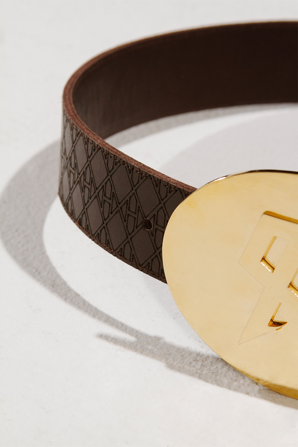 Canelo Alvarez's co-designed leather & 14K gold belt.