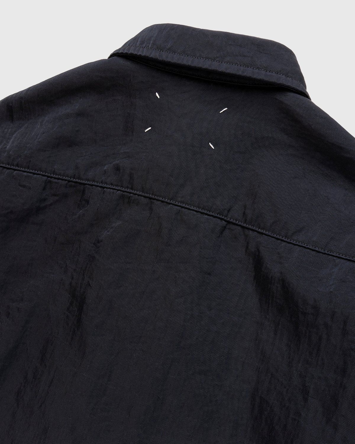 Maison Margiela – Oversized Nylon Jacket Navy - Shirts - Black - Image 3