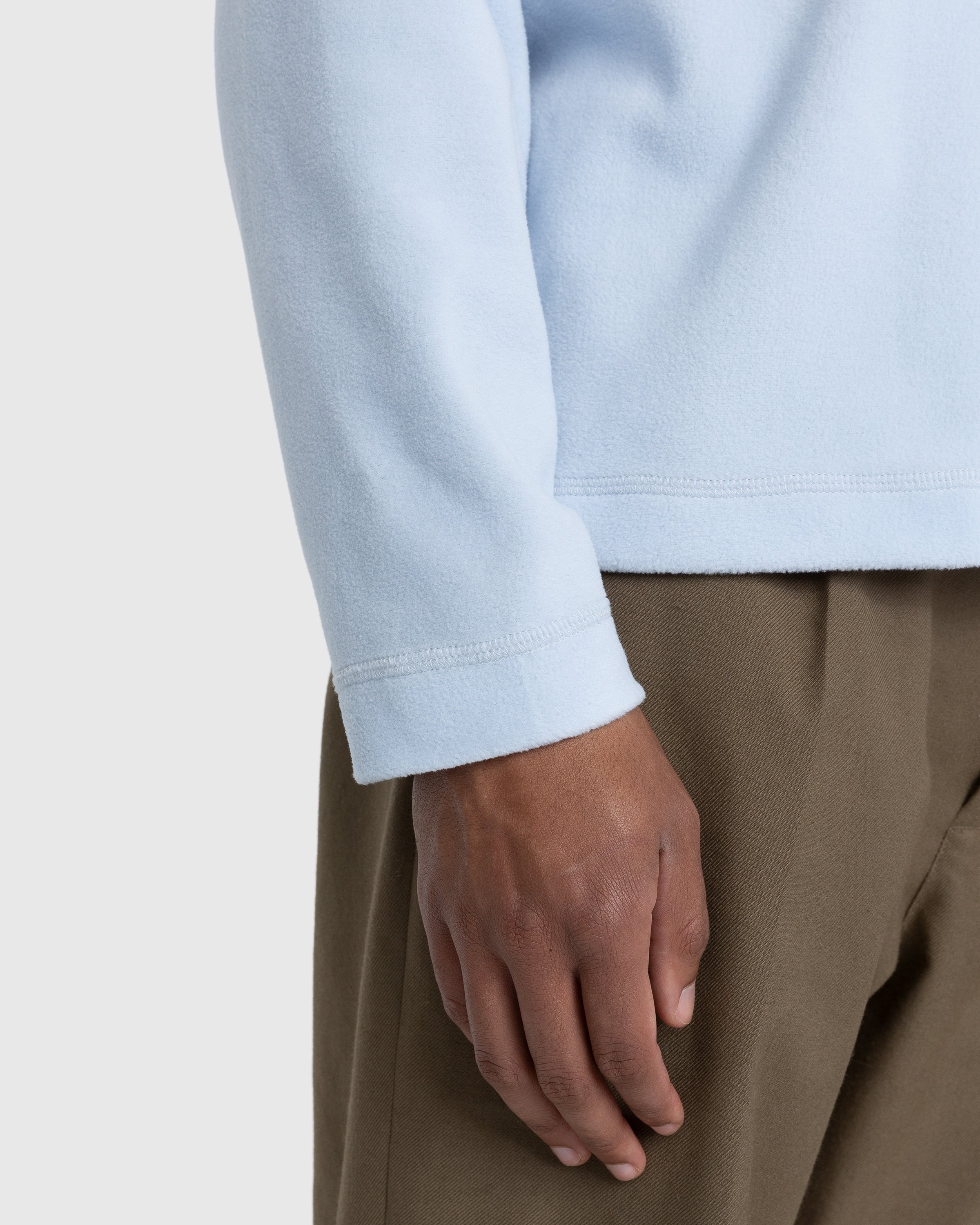 Highsnobiety – Polar Fleece Raglan Sweater Baby Blue - Fleece - Blue - Image 7