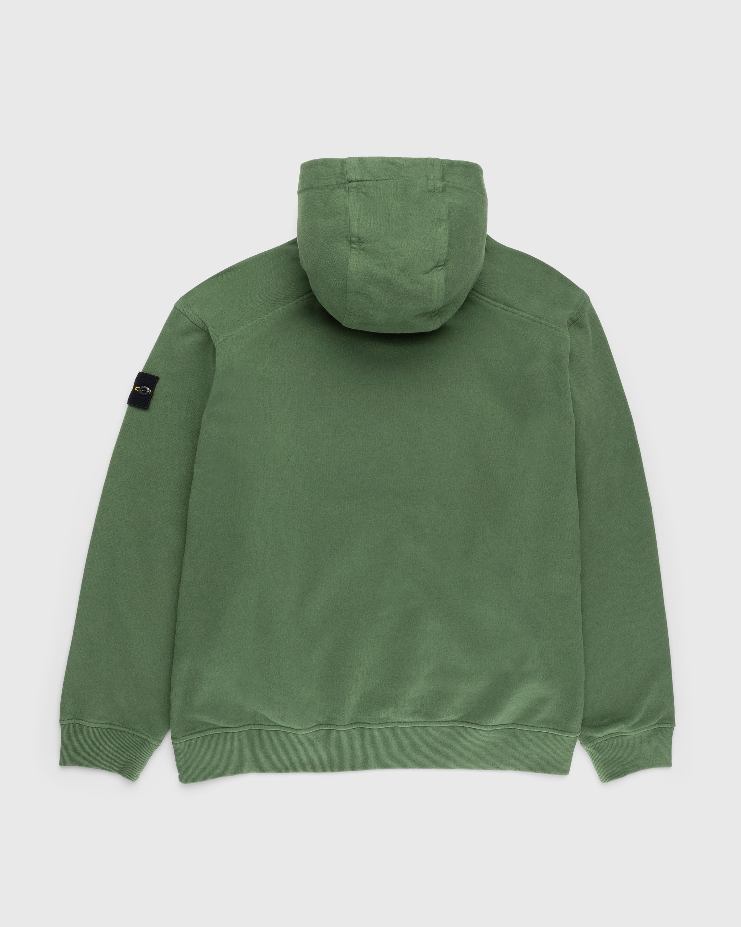 Stone Island – Garment-Dyed Fleece Hoodie Olive - Sweats - Green - Image 2