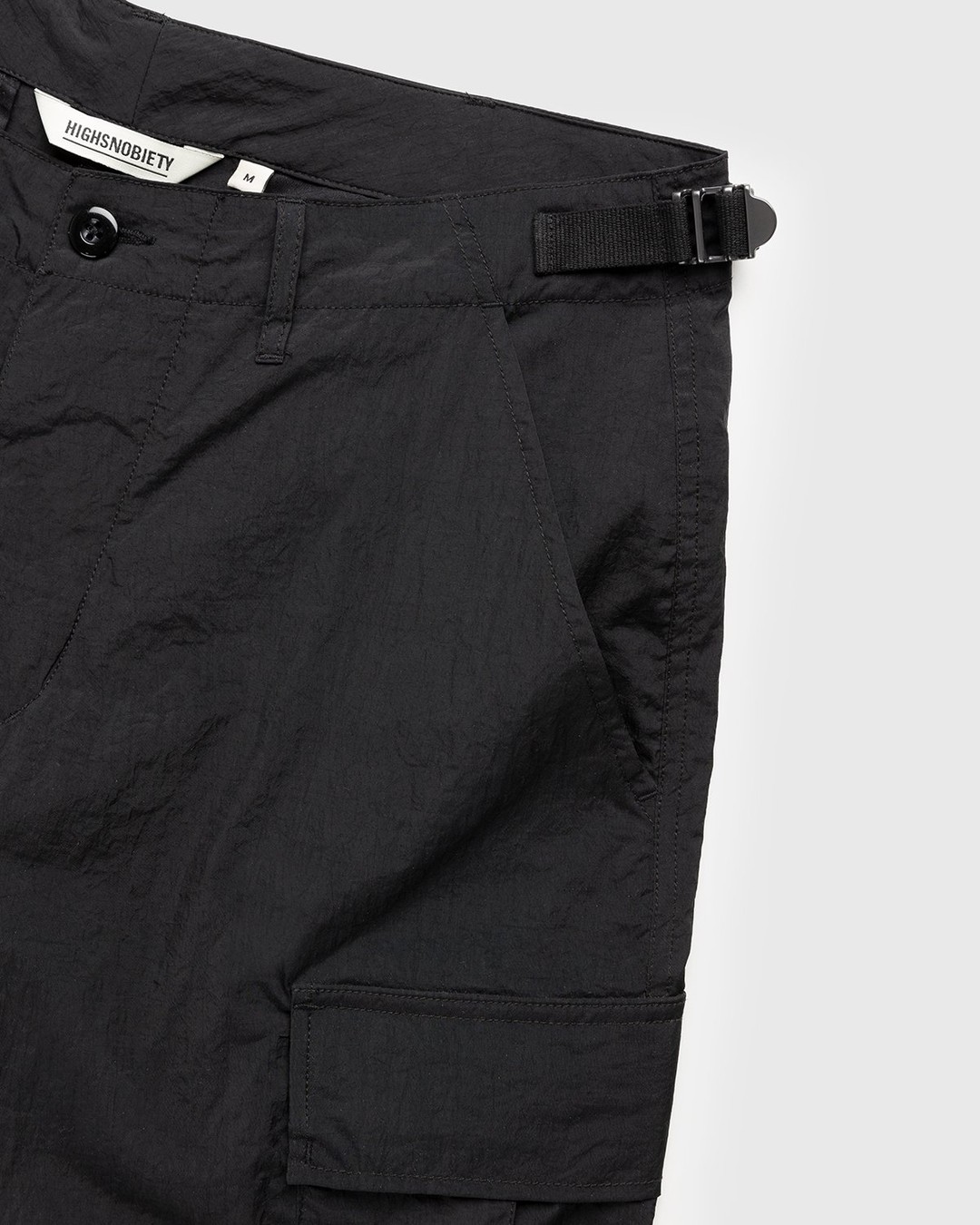 Highsnobiety – Water-Resistant Ripstop Cargo Pants Black - Pants - Black - Image 6