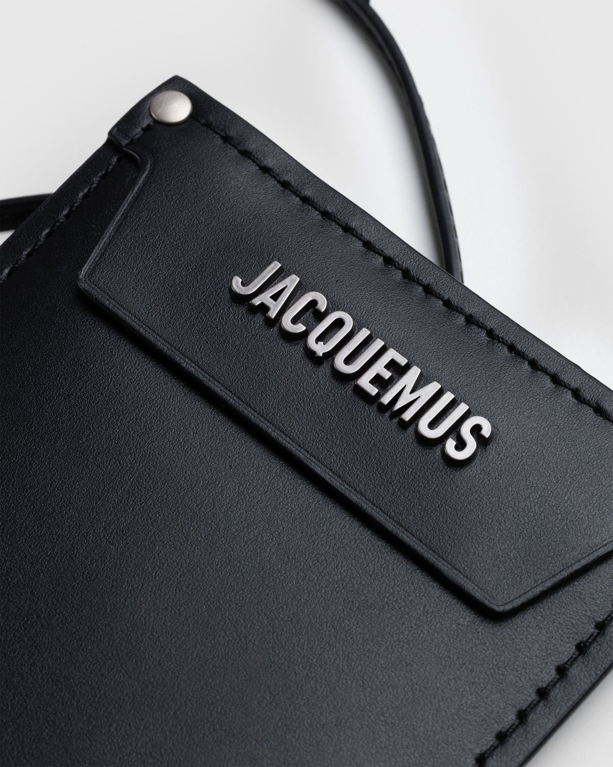 Jacquemus La Porte Grained Leather Cardholder in Black for Men