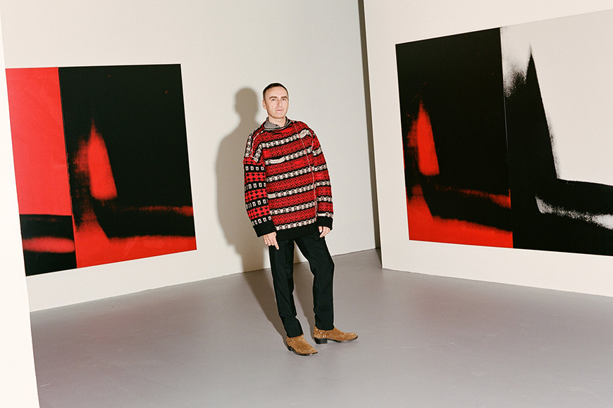raf simons new york times interview Calvin Klein andy warhol