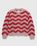 Alpaca Fuzzy Wave Sweater Pale Rose/Red