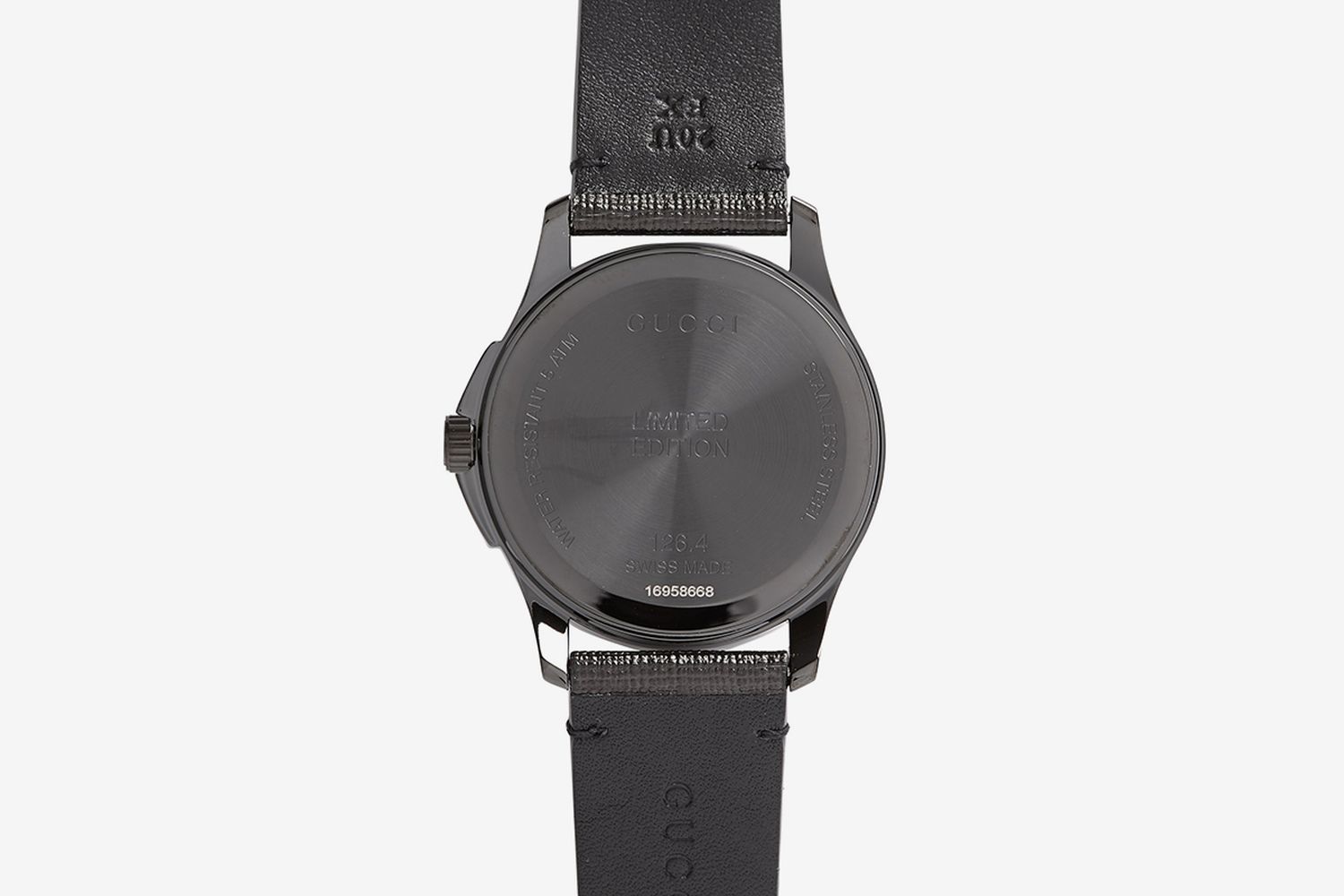 GG-Ghost Saffiano-Leather Watch