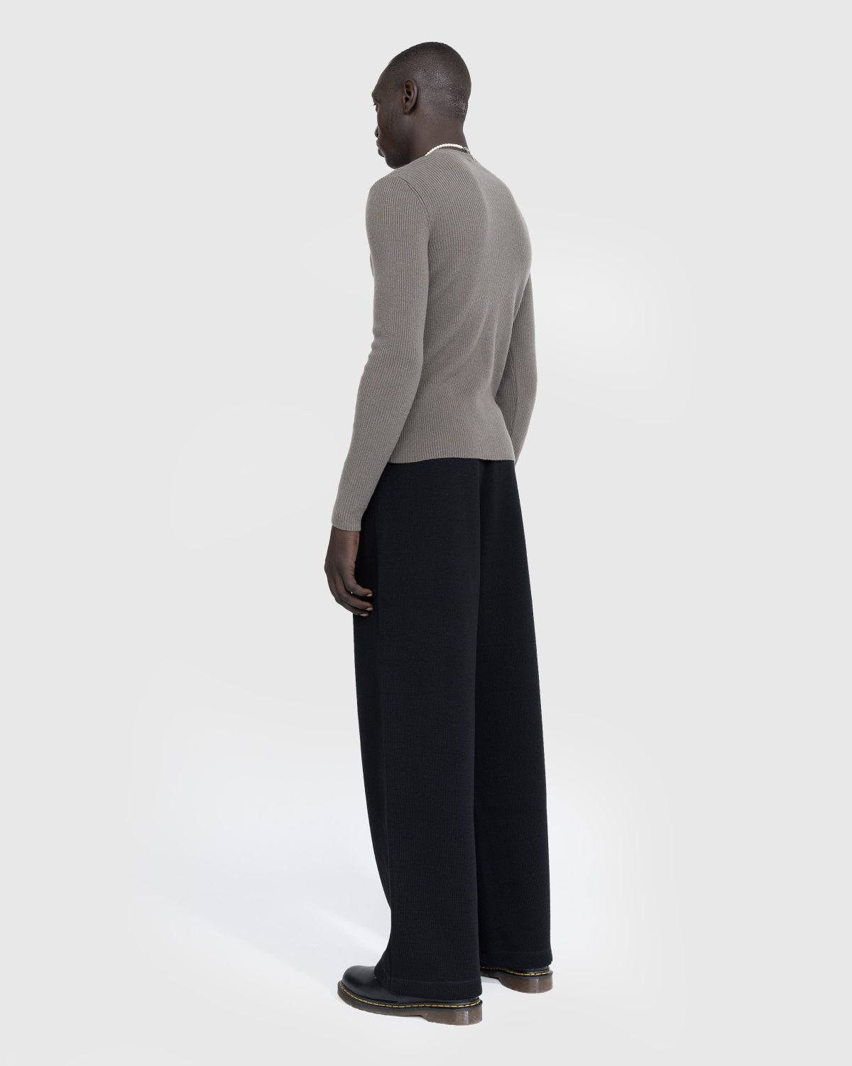 Our Legacy – Reduced Trouser Black Pseudo Knit - Pants - Black - Image 4