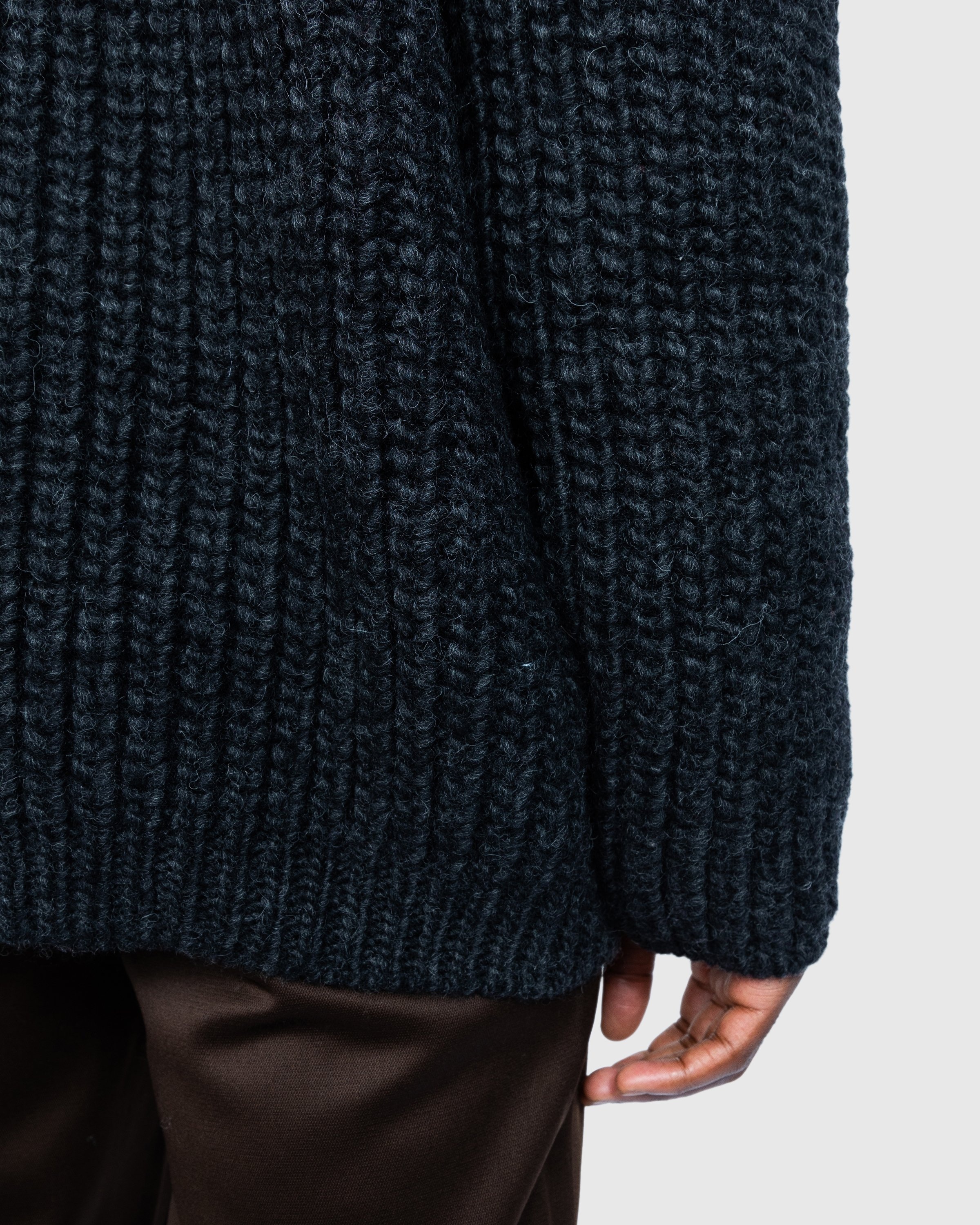 Our Legacy – Big Piquet Wolf Grey - Knitwear - Grey - Image 7