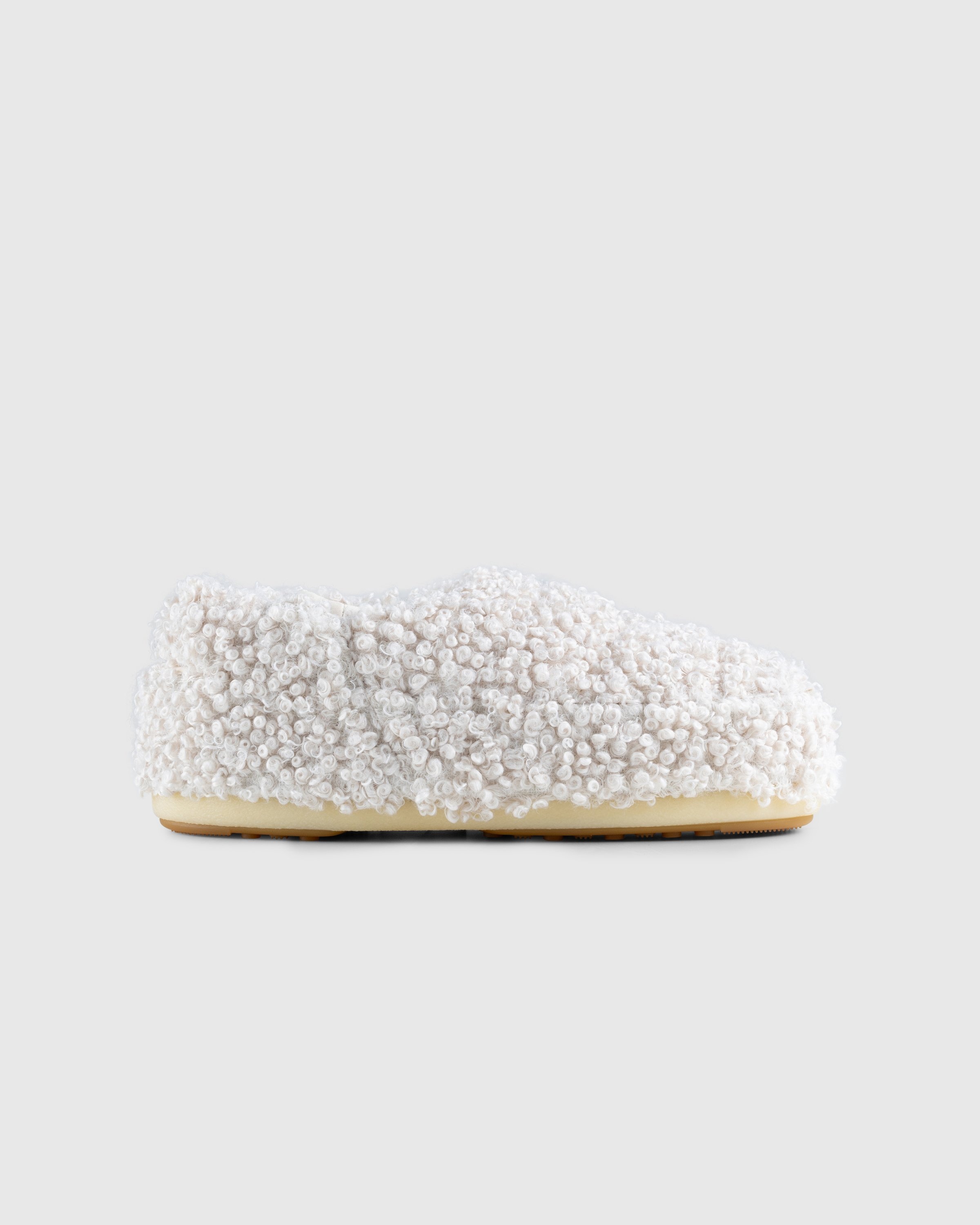 Moon Boot – Faux Curly Sandal Band White - Sandals & Slides - White - Image 1
