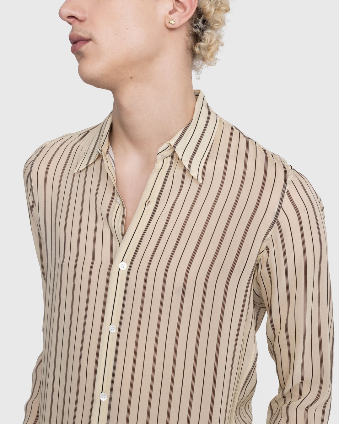 Dries van Noten – Celdon Shirt Ecru - Shirts - Beige - Image 5