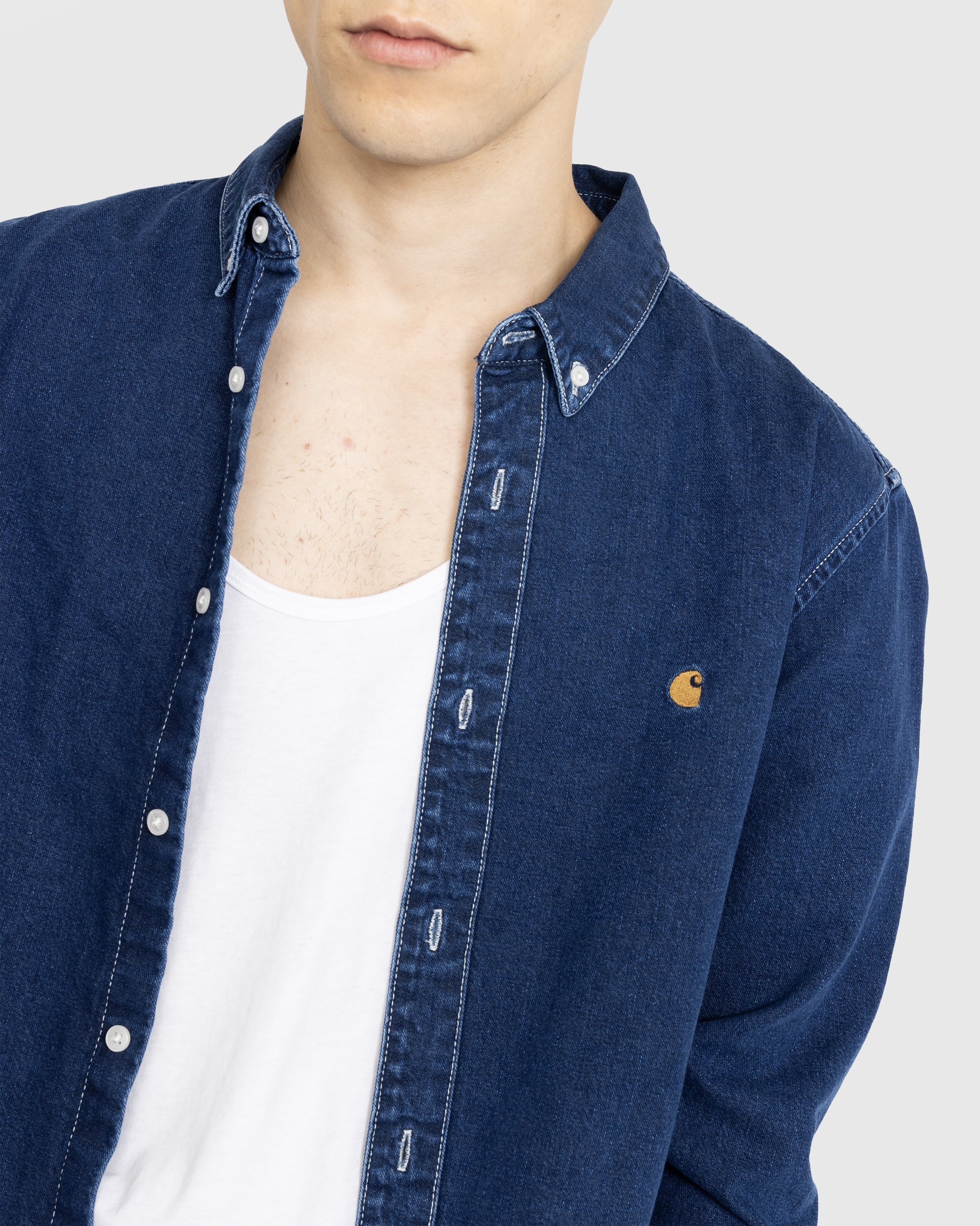 Carhartt denim shirt hotsell