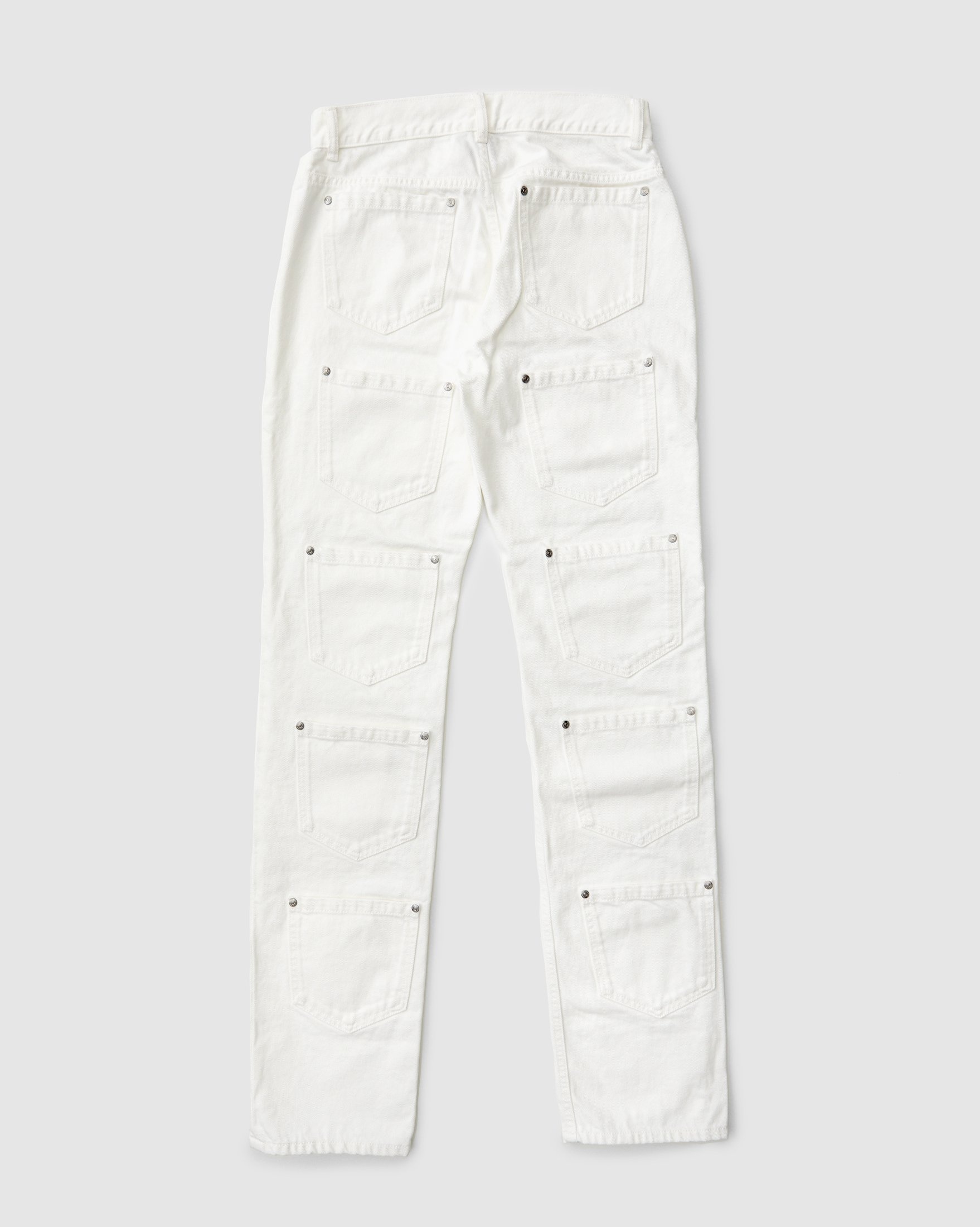 Lourdes New York – Multi-pocket Denim White - Pants - White - Image 2