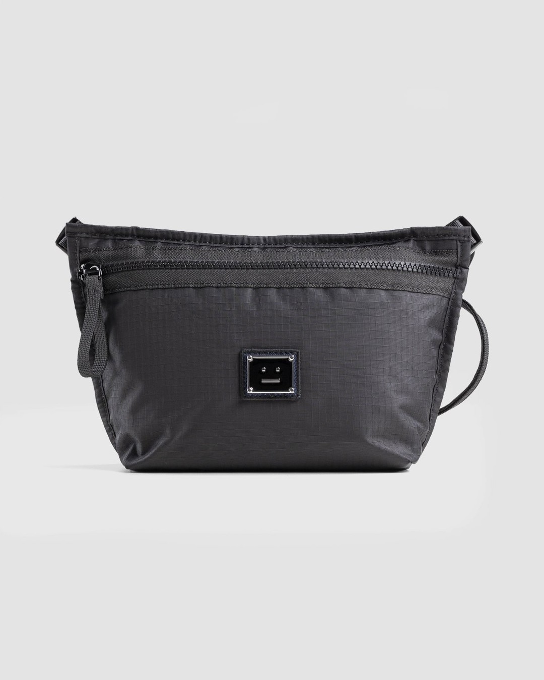Acne Studios – Crossbody Face Pouch Black - Bags - Black - Image 1