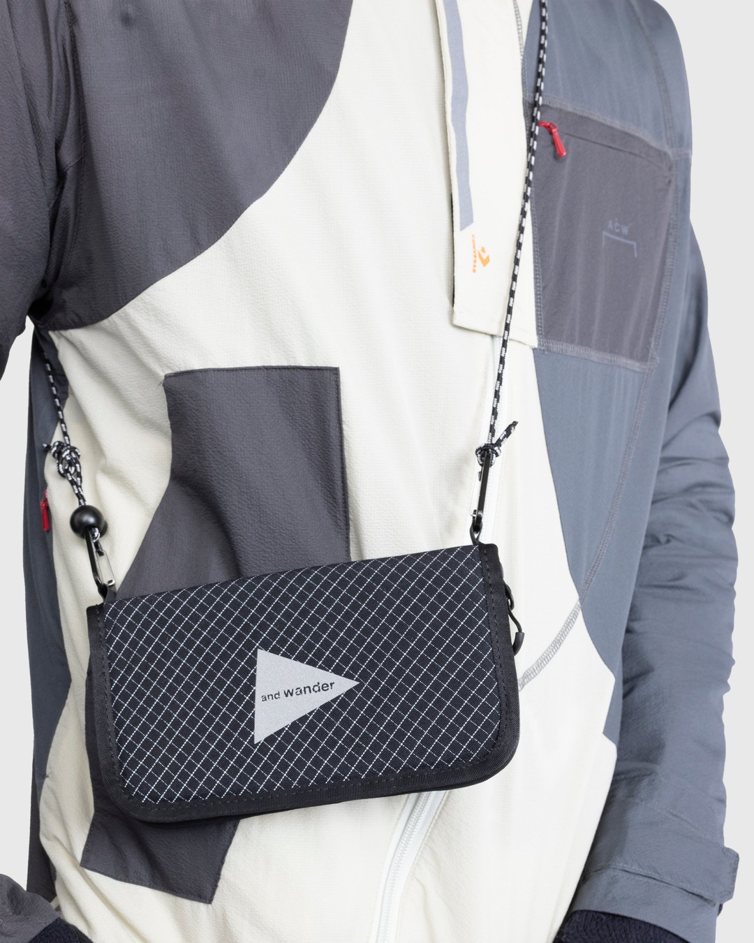 And Wander – Sil Waist Bag Black - Bags - Beige - Image 4